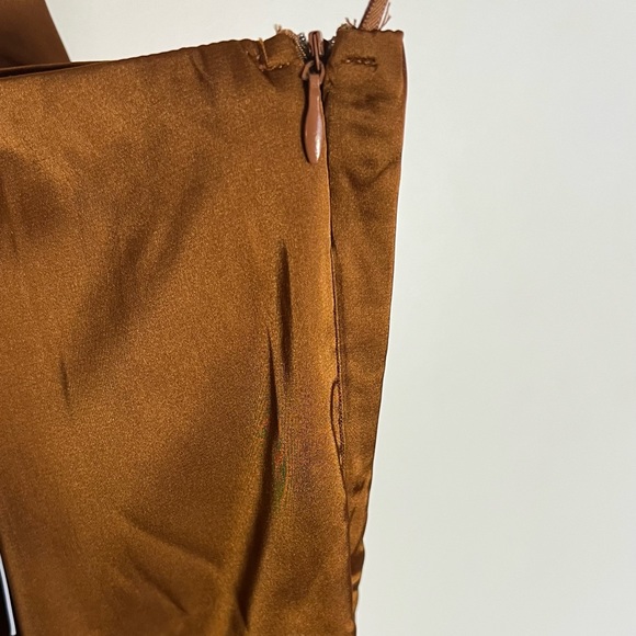 (Bronze) Celia One Shoulder Midi Dress - Picture 16 of 16